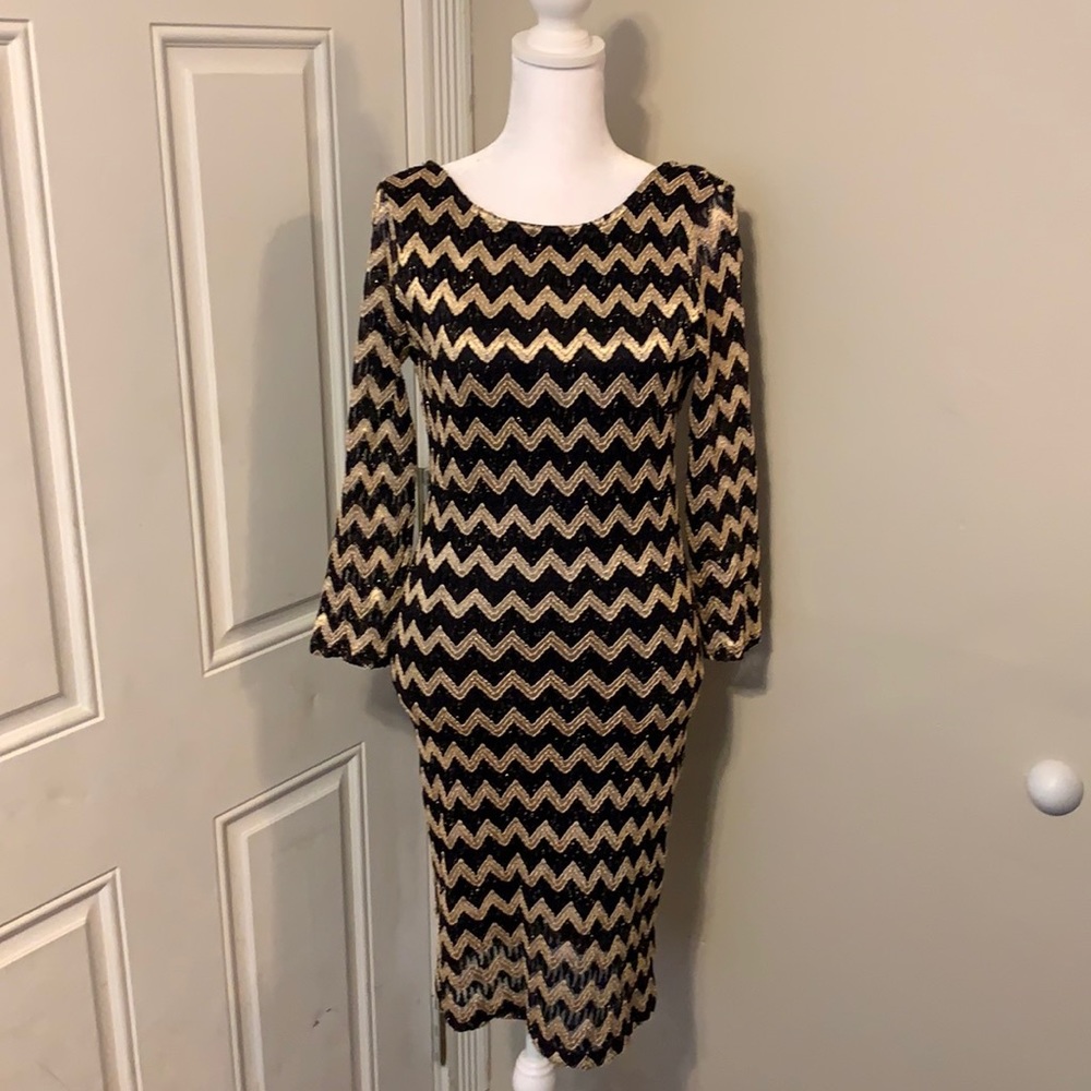 Black and Gold dress